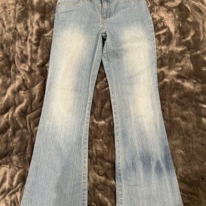 Women's Light Blue Flared Jeans